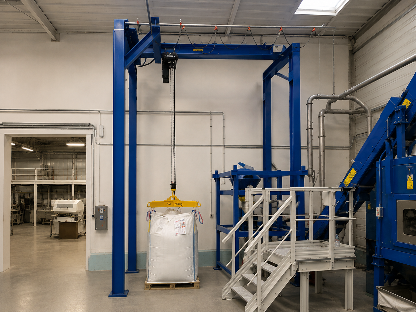 Charpente sur mesure avec palonnier pour BigBag